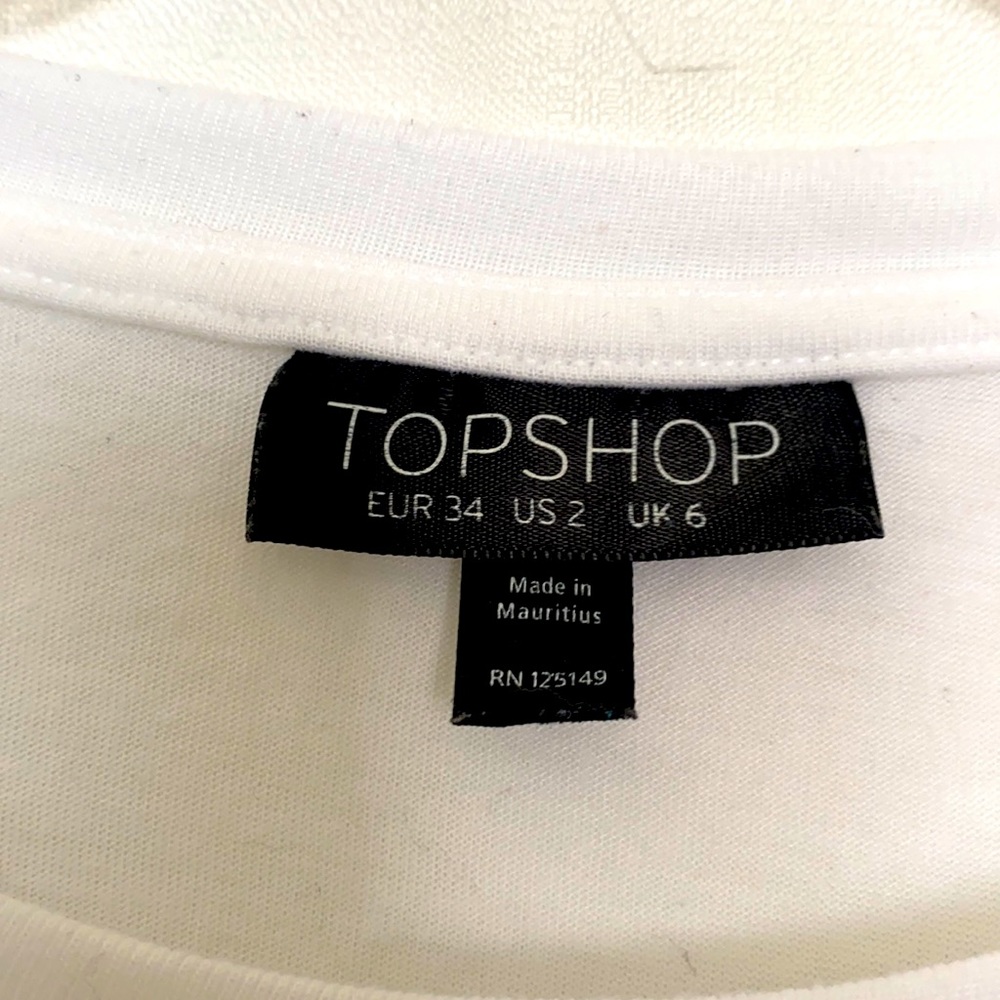 TOPSHOP Tshirt Cat 🐈‍⬛ Cute AF US 2